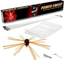 Chimney Brush Sweep Power Sweep Chimney DIY Kit Flexible Full Set