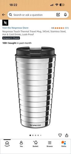 Nespresso touch thermal travel - nespresso,