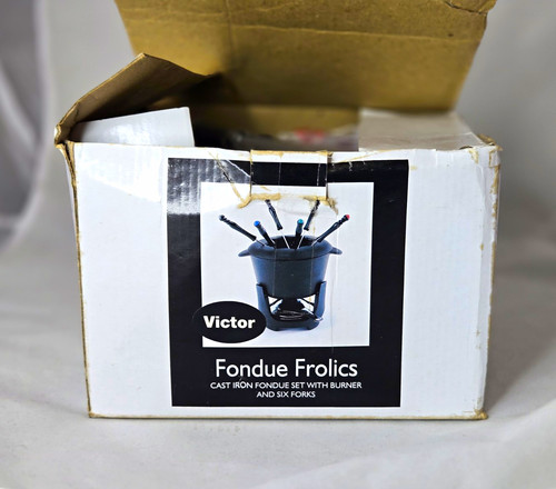 New victor cast iron fondue - victor,