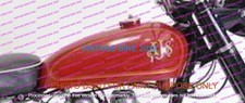 Ajs 16Mc 350 Scrambler Competition Red Steel Petrol Tank + cap tap / FIT FOR