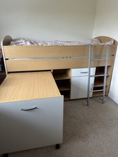 Cabin Bed with Pull Out Desk