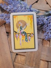 Antique Art Deco Lady Moon