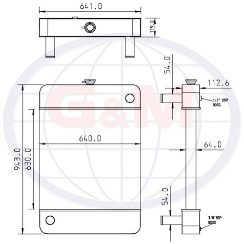 Radiator for perkins marapco - perkins, /