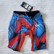 Speedo Mens Fastskin LZR Pure Valor 2.0 Jammer - Swimming - Red Size 28 New*