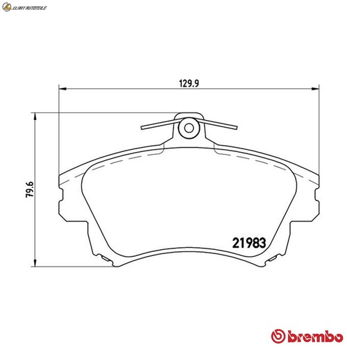 Brake pad set disc - brake,