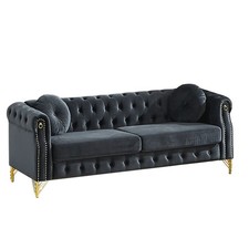 82-inch 3 Seat Velvet Sofa