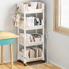 4 Tier Storage Trolley Cart on