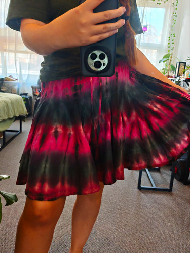 Cotton pink tie dye pixie - pink,