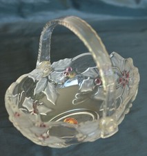 glass basket - Poinsettia