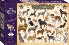 Hinkler Dog Breeds Jigsaw Puzzle Vintage Style 1000 Pieces NEW
