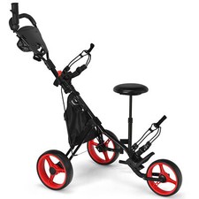 Foldable 3 Wheels Golf Push