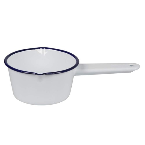 Flacon white enamel milk pan - white,
