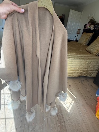 Camel wool cape - , wrap