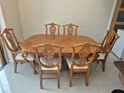 7pc traditional oval carved - 7pc,