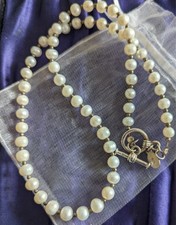 Laura Ashley ,925 sterling silver fresh water pearl necklace