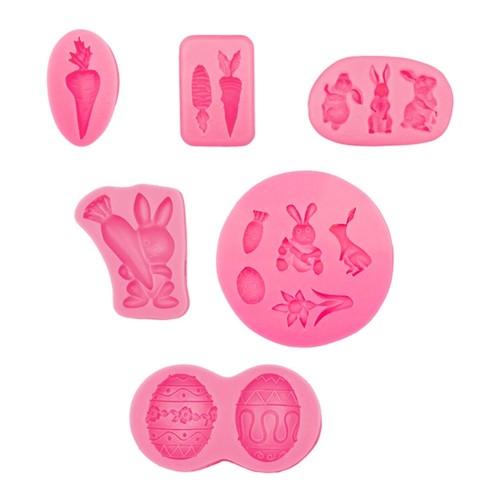 6pcs rabbit carrot - 6pcs, egg
