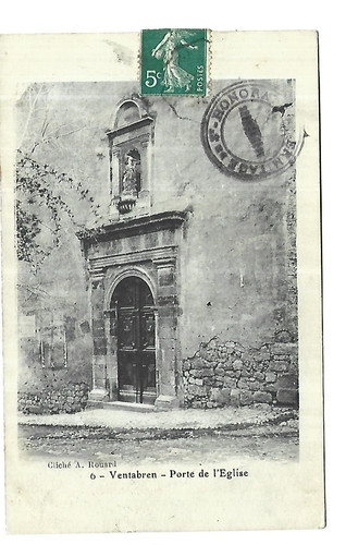 Ventabren church door - ventabren,