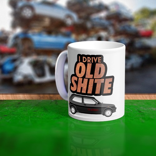 Large old shite mug - -, perfect