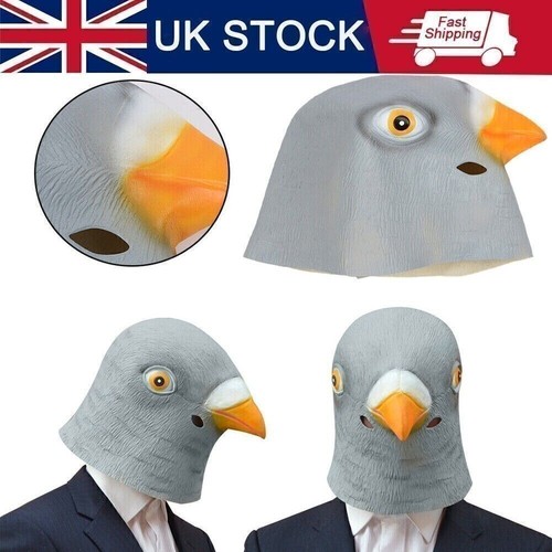 Pigeon head mask - head, creepy