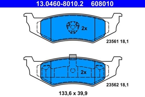 Disc brake pad - disc,