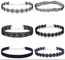 6 PCS Set Black Lace Chokers