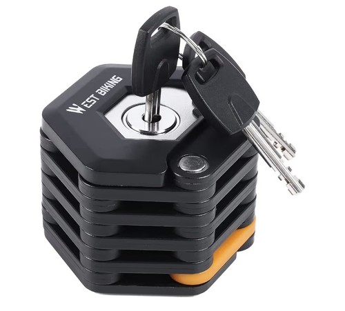 Folding bike chain lock heavy - bike,