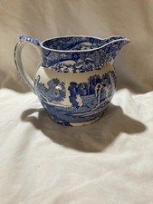 Copeland Spode Blue Italian Milk Jug Vintage Pottery