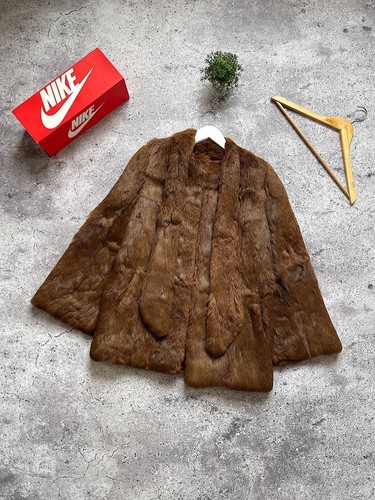 Vintage genuine muskrat fur - genuine,