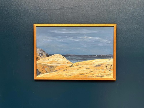 Original swedish oil canvas - oil,