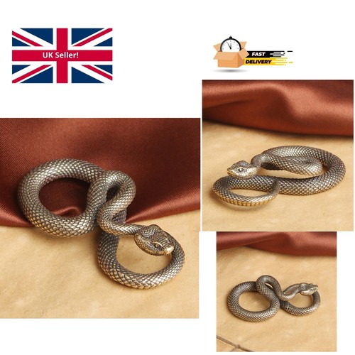 Animal figurine copper snake - figurine,