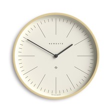 Newgate® Mr Clarke Dot Wall Clock Large Pale Wood Neutral marker dial