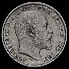 1902 Edward VII Silver Matt