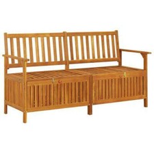 Garden Storage Bench Solid
