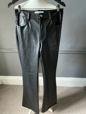 Zara Womans Black Faux Leather