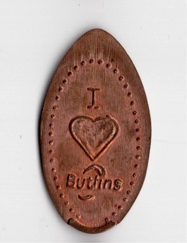 Elongated coin england uk - elongated,