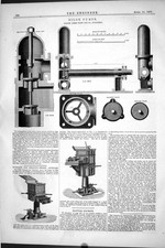 Old 1877 Engineering Bilge Pumps James Watt Slotting Machine Furnace Victorian
