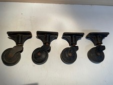 4 x Flexello vintage bolt on industrial swivel castors