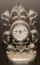 Vintage Ornate Pewter Mantle