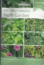 Garden 6 in 1 Fresh Herbs Vegetable Fruit Seeds Grow Your Own Indoor Outdoor