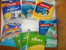 Vileda or Minky Cleaning Cloths : Various Types Sold Singly / Flat Rate Postage