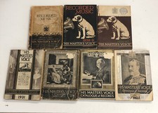 His Masters Voice Recorded Music Catalogues - 7 Off - 1930s Joblot
