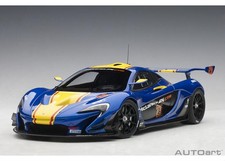 AUTOart 81542 MCLAREN P1 GTR Blue Yellow 1/18 Composite Die-cast Model Car