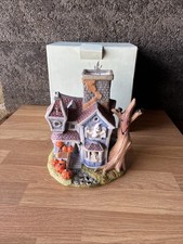 Partylite Ghostly Tealight House P7862 Halloween Decoration in Original Box