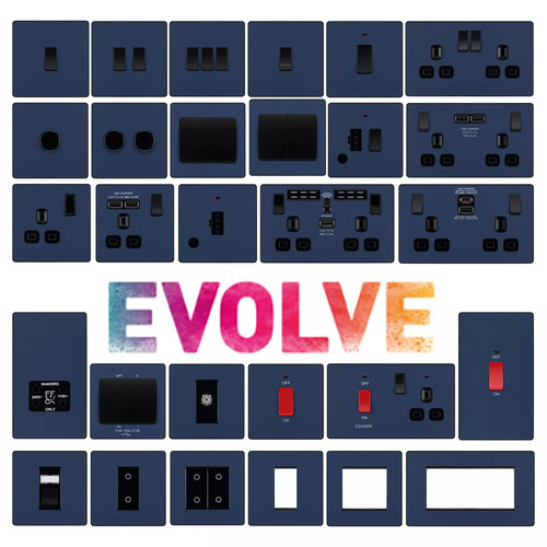 Evolve matt blue screwless - blue,