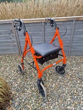 DAYS 4 Wheel Disability Walker Brakes Adjustable Handles Aid ××SEE DESCRIPTION×