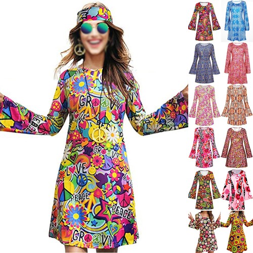 Women hippie hippy fancy dress - fancy,