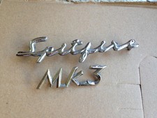 TRIUMPH SPITFIRE MK3 CHROME BOOTLID SCRIPT
