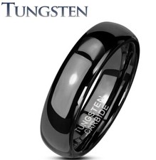 Mens Black TUNGSTEN CARBIDE