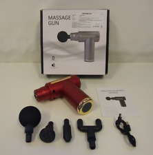 Myofascial Massage Gun / Physiotherapy Device, 4 Heads 6 Speed, Rechargable