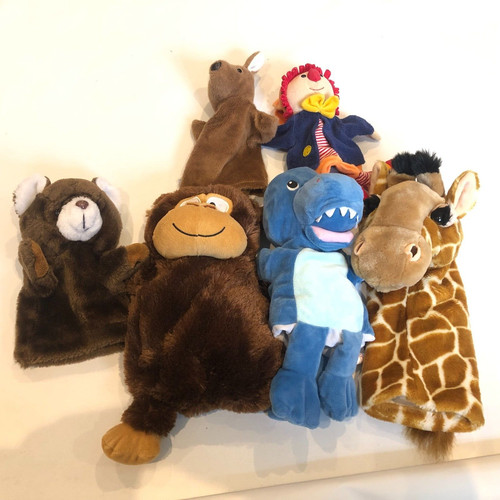 Puppet clown animal plush soft - plush,